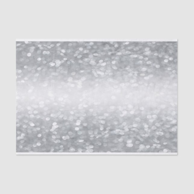 Silver Glitter Tissue Paper (Front)