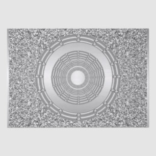 Silver Glitter Tissue Paper