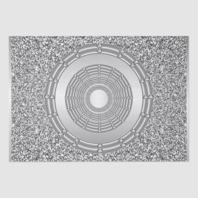 Silver Glitter Tissue Paper (Front)