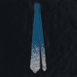 Silver Glitter Trendy Ombre Fading Tie<br><div class="desc">This design was created through digital art. It may be personalised by clicking the customise button and add text, images, or delete images to customise. Contact me at colorflowcreations@gmail.com if you with to have this design on another product. Purchase my original abstract acrylic painting for sale at www.etsy.com/shop/colorflowart. See more...</div>