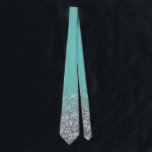 Silver Glitter Trendy Ombre Fading Tie<br><div class="desc">This design was created through digital art. It may be personalized by clicking the customize button and add text, images, or delete images to customize. Contact me at colorflowcreations@gmail.com if you with to have this design on another product. Purchase my original abstract acrylic painting for sale at www.etsy.com/shop/colorflowart. See more...</div>