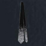 Silver Glitter Trendy Ombre Fading Tie<br><div class="desc">This design was created through digital art. It may be personalised by clicking the customise button and add text, images, or delete images to customise. Glitter is simulated. Contact me at colorflowcreations@gmail.com if you with to have this design on another product. See more of my creations or follow me at...</div>