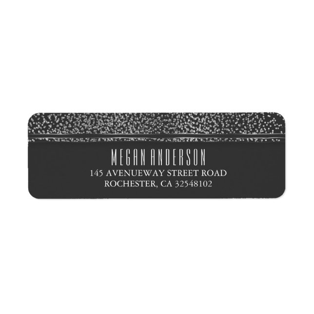 Silver Glitter Vintage Glam Wedding (Front)