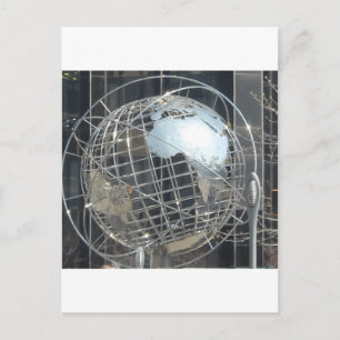 silver globe postcard