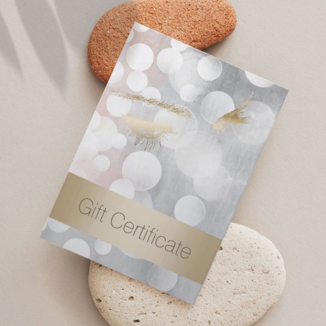 Silver & Gold Eyelash Extensions Gift Certificates (Creator Uploaded)