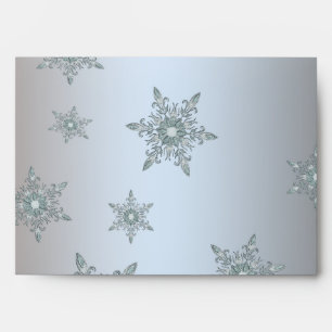Silver & Gold Snowflake Christmas Envelopes