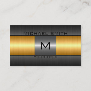 Silver Gold Stainless Steel Metal Business Card
