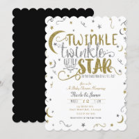 Silver & Gold Twinkle Little Star Baby Shower