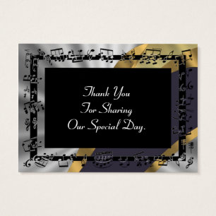 Silver, gold wedding favour thank you tag