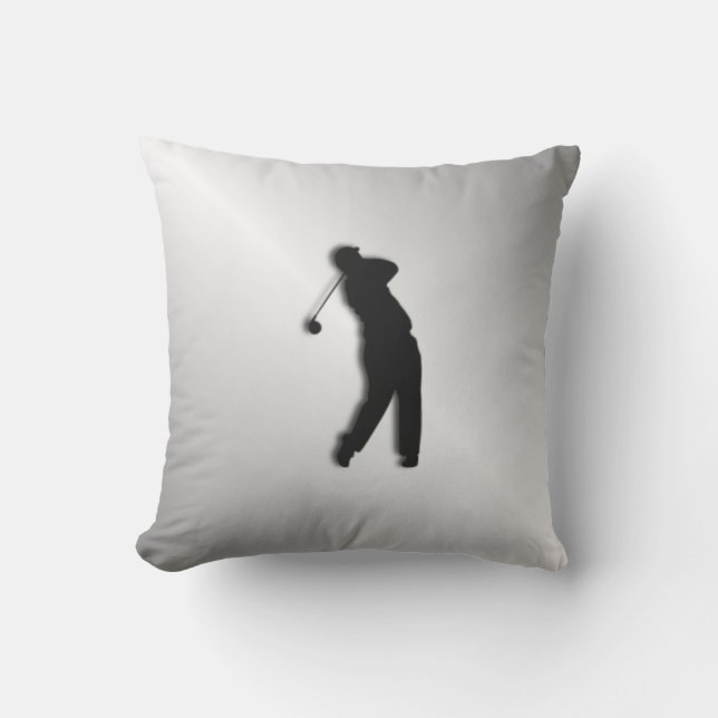 Silver Golf Design Outdoor Cushion (Front)