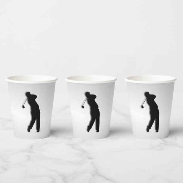 Silver Golf Design Paper Cup (Multi)