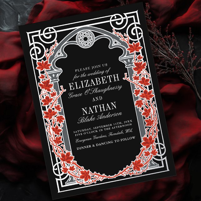 Silver Gothic Autumn Cathedral Frame Wedding  (Creator Uploaded)