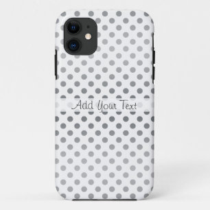 Silver Gradient Polka Dots by Shirley Taylor Case-Mate iPhone Case