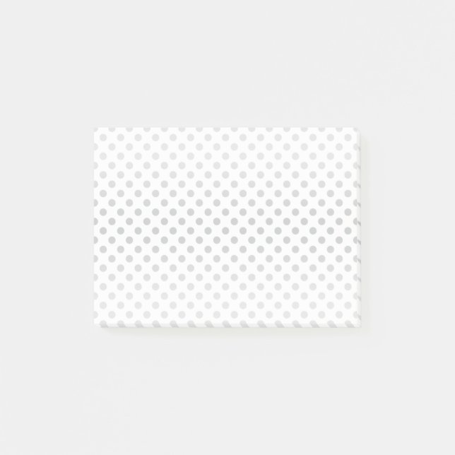 Silver Gradient Polka Dots by Shirley Taylor Post-it Notes (Front)