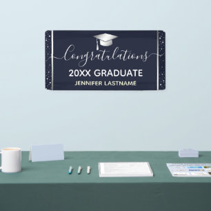 Silver Graduation Party Budget Banner
