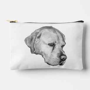 Silver-gray calm look accessory pouch
