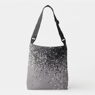 Silver Gray Glitter #1 #shiny Crossbody Bag