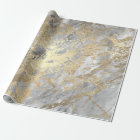 Silver Gray Gold Marble Shiny Metallic Stroke Lux