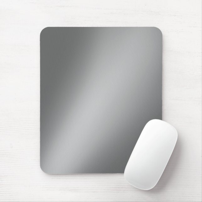 Silver Gray  moonlight ombre  Mouse Pad (With Mouse)