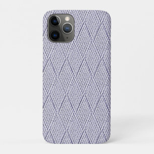 Silver Grey Faux Diamond Knit Pattern Case-Mate iPhone Case