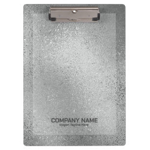 Silver grey iridescent shimmering glass texture clipboard