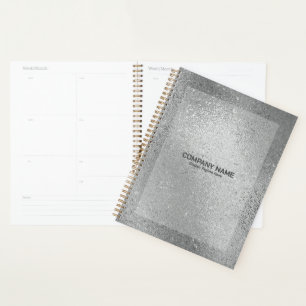 Silver grey iridescent shimmering glass texture planner