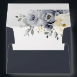 Silver Grey Ivory Floral Winter Rustic Wedding Env Envelope<br><div class="desc">Elegant floral winter wedding invitation envelope features elegant grey ,  ivory and silver watercolor flower bouquet frosty-hued greenery. Please contact me for any help in customisation or if you need any other product with this design.</div>