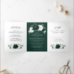 Silver Grey Ivory Floral Winter Rustic Wedding Tri<br><div class="desc">Elegant floral winter wedding invitation features elegant grey ,  ivory and silver watercolor flower bouquet frosty-hued greenery. Please contact me for any help in customisation or if you need any other product with this design.</div>