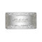Silver Grey Metallic Pattern Floral Swirls