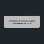Silver Grey Modern Creative Trendy Elegant Family<br><div class="desc">Represent yourself with this modern,  elegant return address label. This template can be customised to meet all professional occupations.</div>