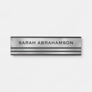 Silver Grey Modern Door Sign Signs Name Plate