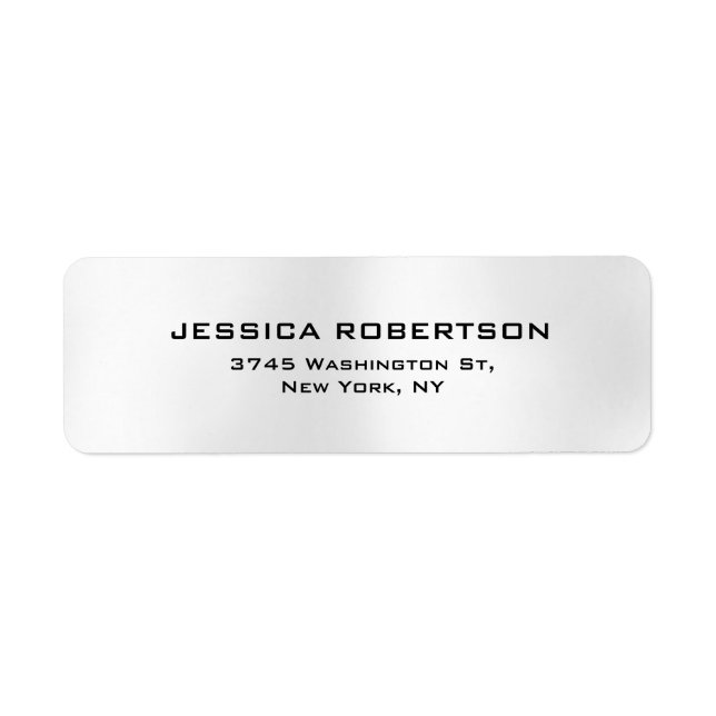 Silver Grey Plain Elegant Modern Trendy (Front)