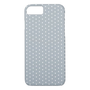 Silver Grey Polka Dot iPhone 7 Case-Mate iPhone Case