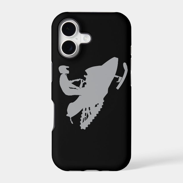 Silver Grey Snowmobiler (Back)