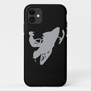 Silver Grey Snowmobiler Case-Mate iPhone Case
