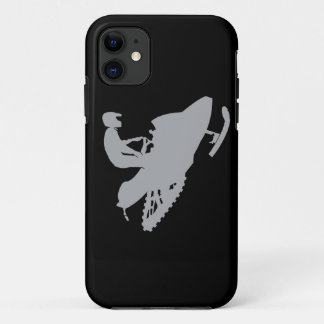Silver Grey Snowmobiler Case-Mate iPhone Case