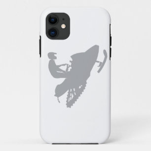 Silver Grey Snowmobiler Case-Mate iPhone Case