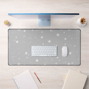 Silver Grey Starlight Desk Mat