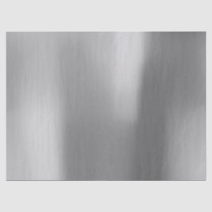 Silver Grey Steel Glam Metallic Foxier Tissue Paper