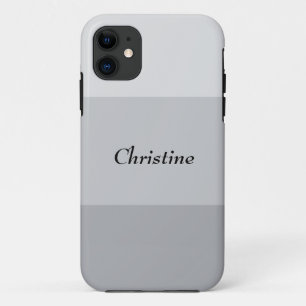 Silver Grey Striped Case-Mate iPhone Case