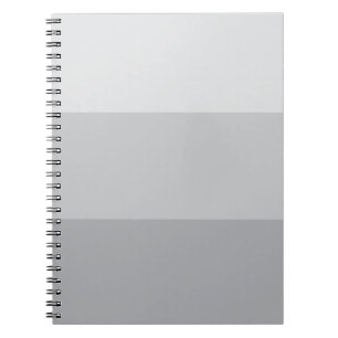 Silver Grey Striped Notebook
