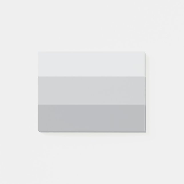 Silver Grey Striped Post-it Notes (Front)
