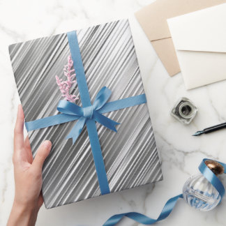 Silver Grey Wrapping Paper