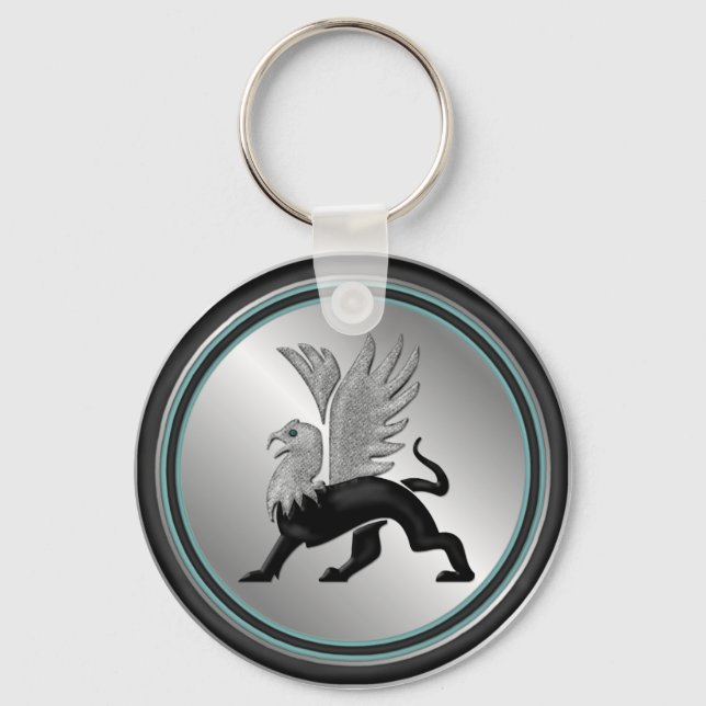 Silver Griffin Key Ring (Front)