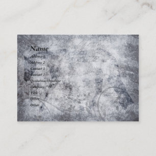 Silver Grunge English Horse Business Card