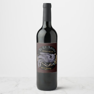 Silver Gryphon  Wine Label