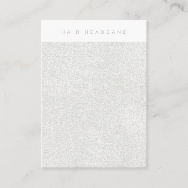 Silver Hair Headband Display Card (Front)