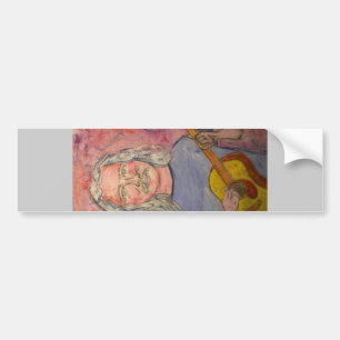 silver haired folk rocker dude bumper sticker