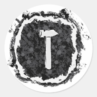 Silver Hammer Classic Round Sticker