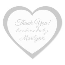 Silver handmade by X, Thank You, Custom Elegant